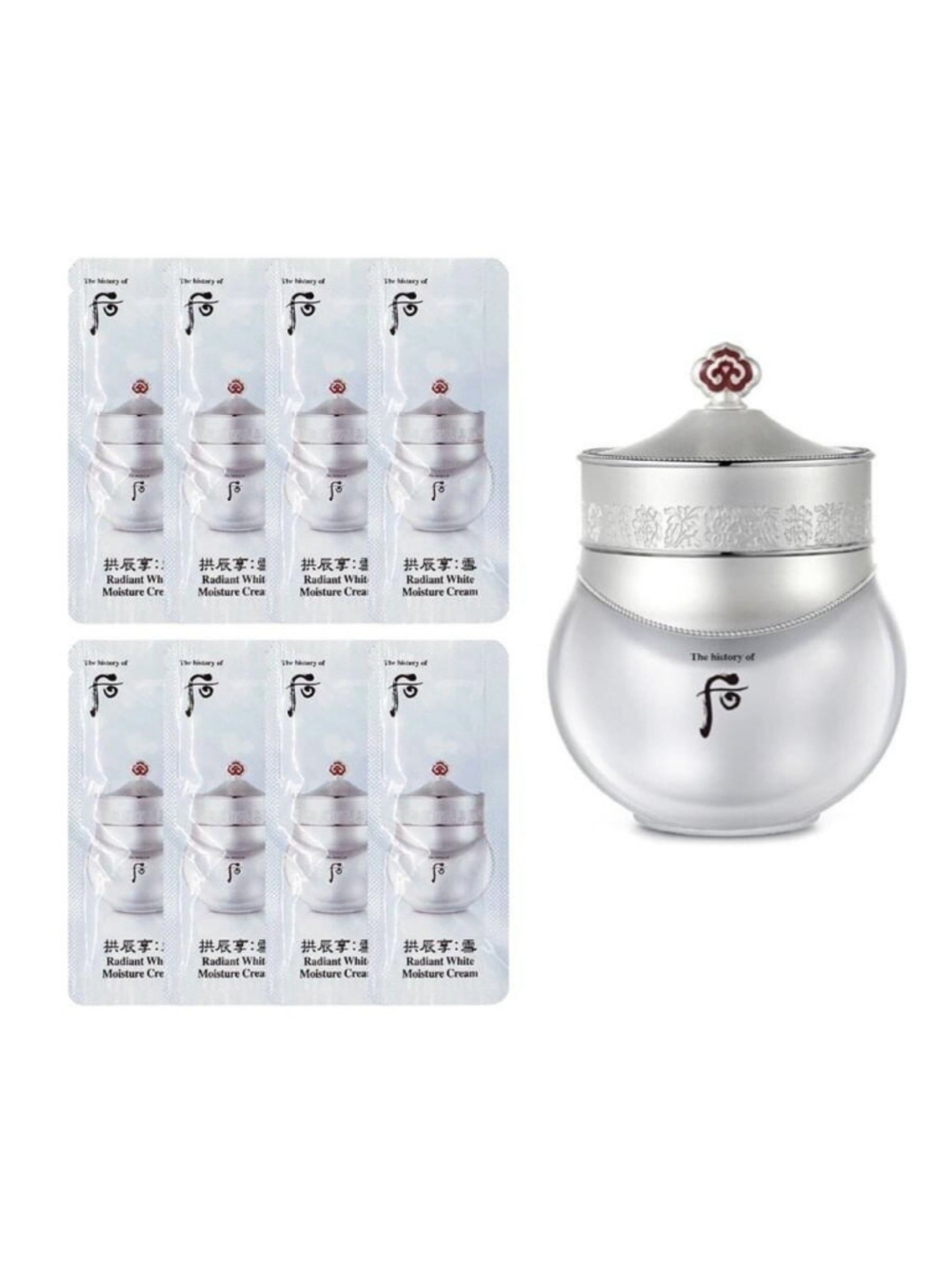 The History of Whoo Gongjinhyang Seol Radiant White Moisture Cream 1ml x 100pcs